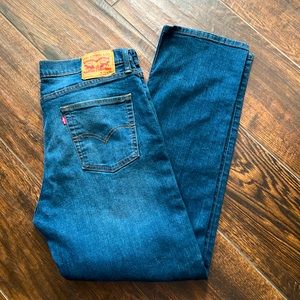 Men’s Levi’s 514 (Straight) 35x30 Blue denim jeans. Great used condition.
